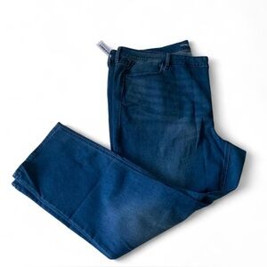 💕 Old navy high rise wow straight plus size 24 blue jeans nwt mature classic